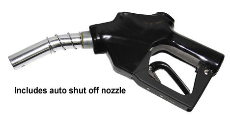 Auto shut off nozzle included