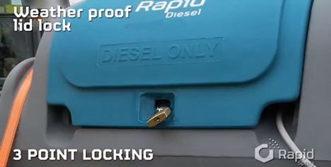 lockable lid ute tray diesel tank